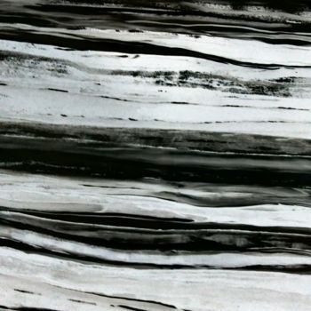 Ζωγραφική με τίτλο "Black and White" από Catherine Le Roux, Αυθεντικά έργα τέχνης, Ακρυλικό