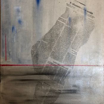 Peinture intitulée "immergé" par Roemy, Œuvre d'art originale, Huile