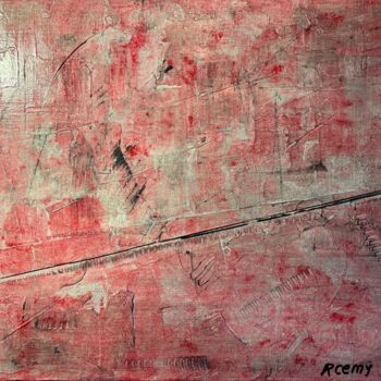 Peinture intitulée "rouge" par Roemy, Œuvre d'art originale, Acrylique Monté sur Châssis en bois
