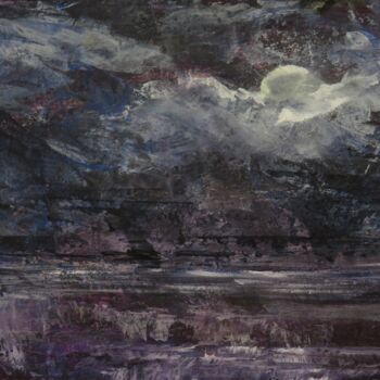 Peinture intitulée "Clair de lune" par Clarisse Friedmann, Œuvre d'art originale, Acrylique