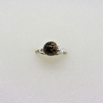 Artisanat intitulée "Bague Coccinelle, P…" par Clair De Perle Créations, Œuvre d'art originale, Bagues