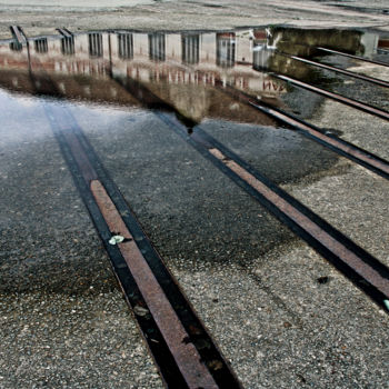 Fotografie getiteld "Urban reflection" door Angie Black, Origineel Kunstwerk, Digitale fotografie