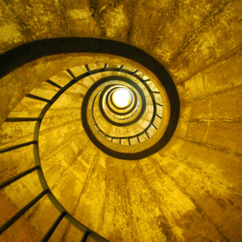Fotografie getiteld "Stone staircase" door Angie Black, Origineel Kunstwerk, Digitale fotografie