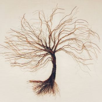 Sculpture intitulée "L'arbre - 3" par Claire Savail, Œuvre d'art originale, Métaux