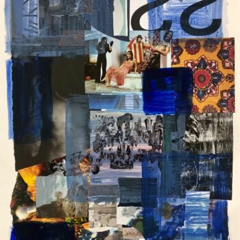 Collages intitolato "Défaire les noeuds" da Claire Gary Dalle, Opera d'arte originale, Collages