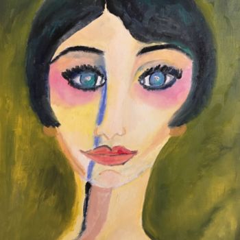 Painting titled ""L'audacieuse"" by Claire Marie Gay, Original Artwork, Oil