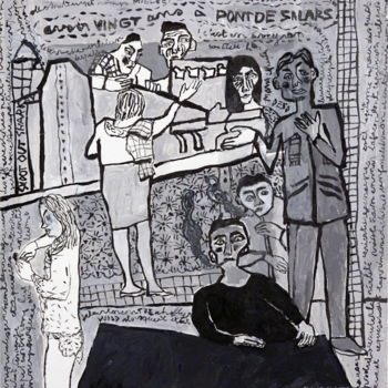 Disegno intitolato "Avoir 20 ans" da Claire Charpentier, Opera d'arte originale, Inchiostro