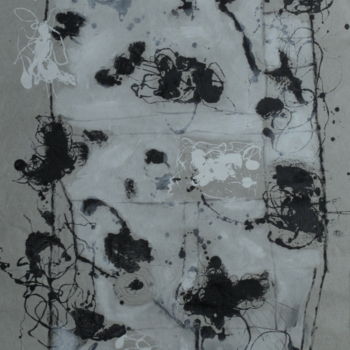 Painting titled "Méditation aux écre…" by Claire Charpentier, Original Artwork, Acrylic