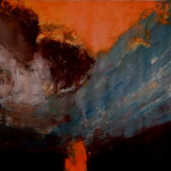 Картина под названием "Submersion" - Claire-Marie Magen, Подлинное произведение искусства, Акрил