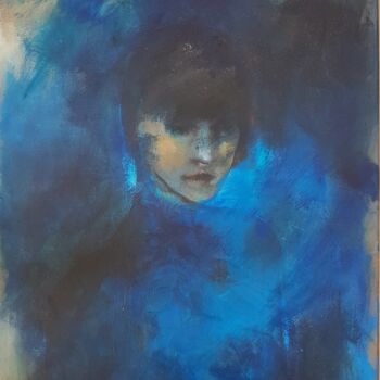 Картина под названием "The widow" - Claire Mcinnerny, Подлинное произведение искусства, Акрил Установлен на Деревянная рама…