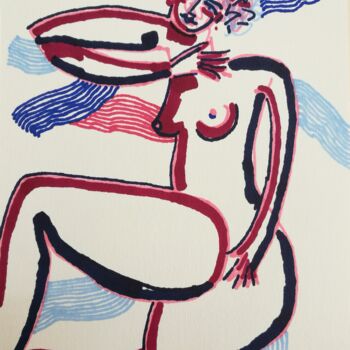 Drawing titled "M-03-18" by Claire Mériel, Original Artwork, Marker