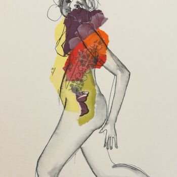 Drawing titled "Mariana-07" by Claire Mériel, Original Artwork, Ink