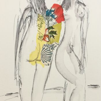 Drawing titled "Marie-A-03" by Claire Mériel, Original Artwork