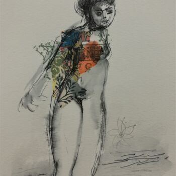 Drawing titled "Charlène-05" by Claire Mériel, Original Artwork, Paper