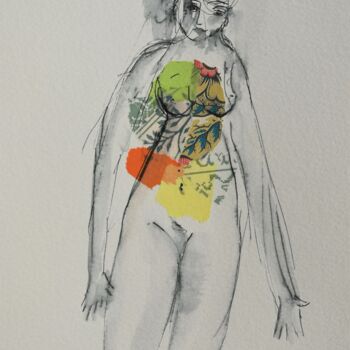 Drawing titled "Mariana-13" by Claire Mériel, Original Artwork