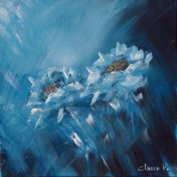 Картина под названием "aurores florales" - Claire Morand, Подлинное произведение искусства, Акрил Установлен на Деревянная р…