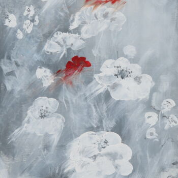 Ζωγραφική με τίτλο "Souffle de fleurs" από Claire Morand, Αυθεντικά έργα τέχνης, Ακρυλικό