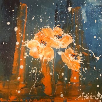 Картина под названием "Sunflowers" - Claire Morand, Подлинное произведение искусства, Акрил