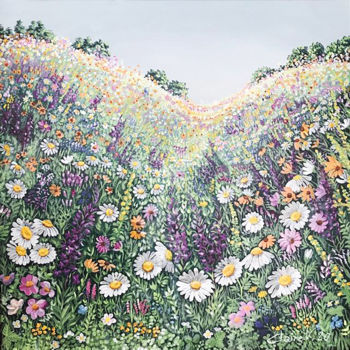 Ζωγραφική με τίτλο "Spring" από Claire Morand, Αυθεντικά έργα τέχνης, Ακρυλικό