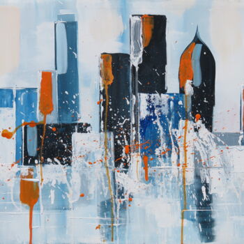 Pittura intitolato "Six on the city" da Claire Morand, Opera d'arte originale, Acrilico