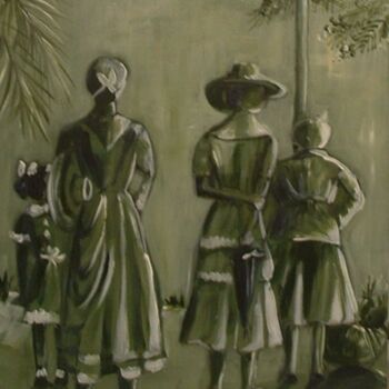 Pintura intitulada "a l'ombre" por Claire Richelme, Obras de arte originais
