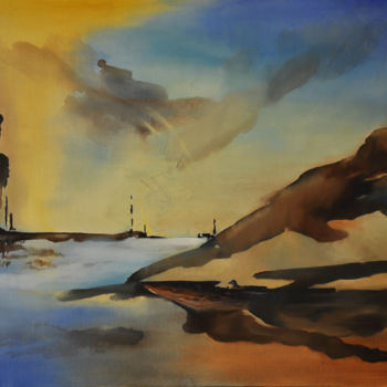 Pittura intitolato "Espace de Liberte" da Claire Hamant, Opera d'arte originale, Olio
