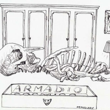 Zeichnungen mit dem Titel "armadio" von Peposlady, Original-Kunstwerk