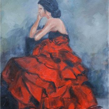 Painting titled "Penelope (41x33)" by Clara Vidal, Original Artwork