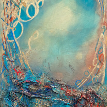 Картина под названием "Symphony 2" - Clare Schouten, Подлинное произведение искусства, Масло