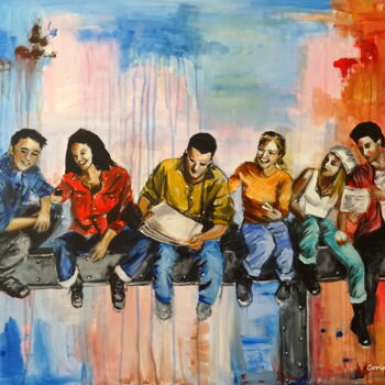 Pintura titulada "Friends" por Corina Schröder, Obra de arte original, Acrílico