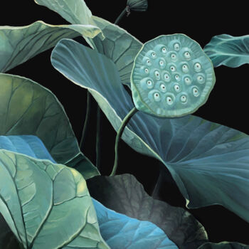 Malarstwo zatytułowany „Seeds of Lotus I” autorstwa Clarissa Patrianova Valaeys, Oryginalna praca, Akryl