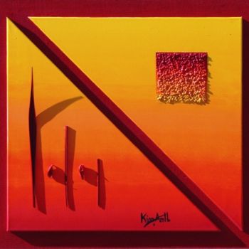 Peinture intitulée "Rouge - Lentilles T…" par Kim-Anh, Œuvre d'art originale