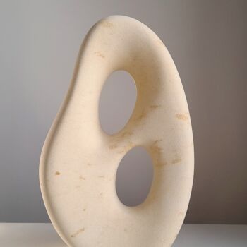 Escultura intitulada "Doppio II" por Clark Camilleri, Obras de arte originais, Pedra