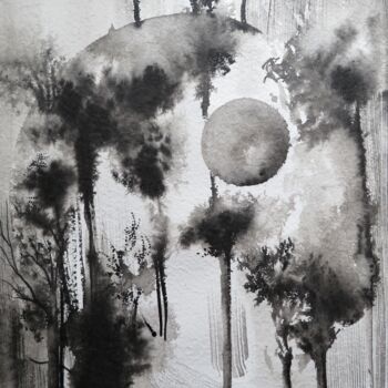제목이 "Les jardins suspend…"인 미술작품 Clau Redier-Clément로, 원작, 잉크