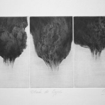 Obrazy i ryciny zatytułowany „trois études de cyp…” autorstwa Claude Amaouche, Oryginalna praca, Rytownictwo