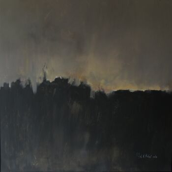 Painting titled "CREPUSCULE 1 / DUSK…" by Claude André Thibaud, Original Artwork, Acrylic