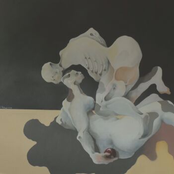 Pintura titulada "L'ORGUEIL / VAINNESS" por Claude André Thibaud, Obra de arte original, Acrílico Montado en Bastidor de cam…