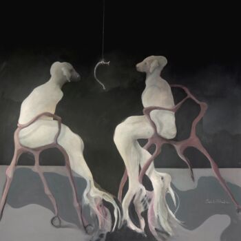 Pintura titulada "HYPNOSE/HYPNOSIS" por Claude André Thibaud, Obra de arte original, Acrílico Montado en Bastidor de camilla…