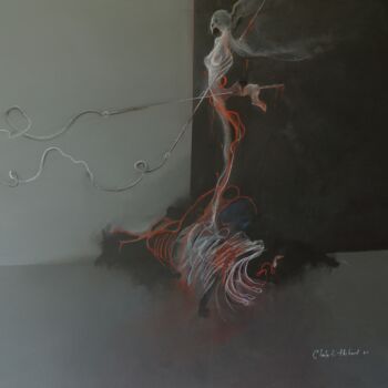 Картина под названием "DE FILS EN AIGUILLE…" - Claude André Thibaud, Подлинное произведение искусства, Акрил Установлен на Д…
