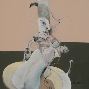 Pintura titulada "SOUS INFLUENCE / UN…" por Claude André Thibaud, Obra de arte original, Acrílico Montado en Bastidor de cam…