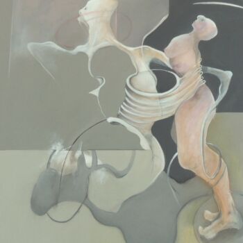 Peinture intitulée "L'ENLÈVEMENT/ABDUCT…" par Claude André Thibaud, Œuvre d'art originale, Acrylique