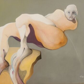 Peinture intitulée "CROC-EN-JAMBES / ST…" par Claude André Thibaud, Œuvre d'art originale, Acrylique