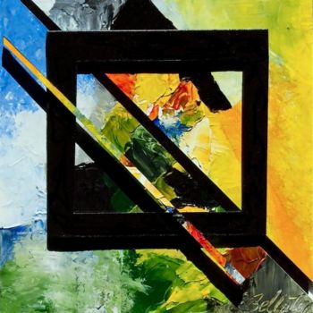 Malarstwo zatytułowany „Abstrait 1” autorstwa Claude Bellaton, Oryginalna praca