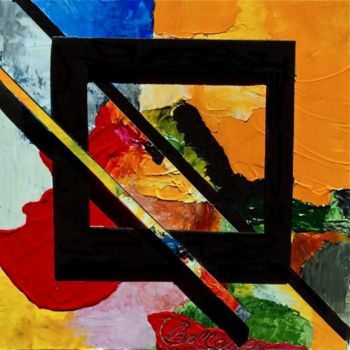 Ζωγραφική με τίτλο "Abstrait 2" από Claude Bellaton, Αυθεντικά έργα τέχνης