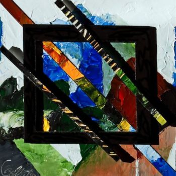 Peinture intitulée "Abstrait 4" par Claude Bellaton, Œuvre d'art originale
