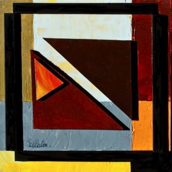 Pintura intitulada "Abstrait 7" por Claude Bellaton, Obras de arte originais