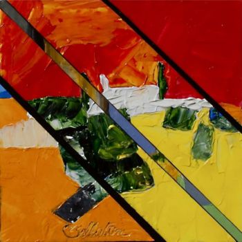 Peinture intitulée "Tâches couleurs 5" par Claude Bellaton, Œuvre d'art originale