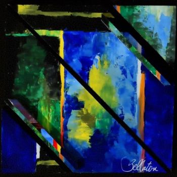 Painting titled "oeuvre 1" by Claude Bellaton, Original Artwork, Oil