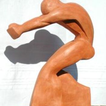 Sculpture titled "Athlète marin" by Claude Boutin, Original Artwork