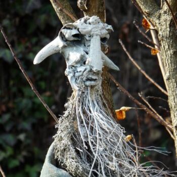 Скульптура под названием "Millaris" - Claude Brugeilles, Подлинное произведение искусства, Дерево